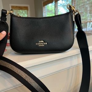 Coach purse crossbody with guitar strap